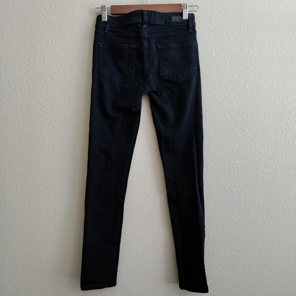 PAIGE Skyline Skinny Jeans in Black Ink Size 23 - Picture 4 of 14